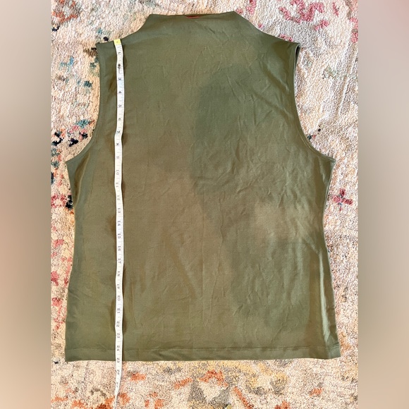 Catherine Malandrino Olive Green High Neck Tank Size XL - Picture 8 of 8